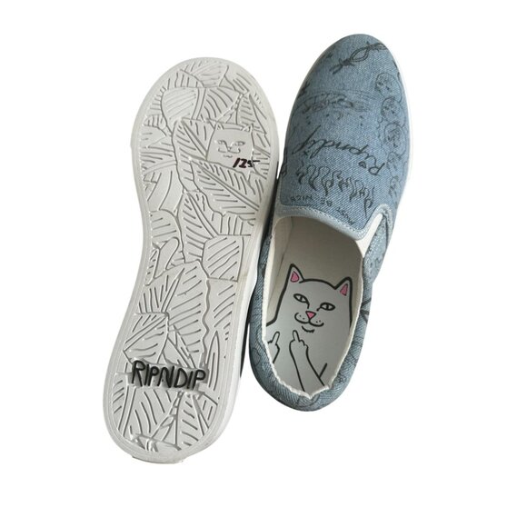 RIP N DIP Men's Slip On Marker Denim Sneakers Size 10 NEW NWOB - Picture 7 of 9